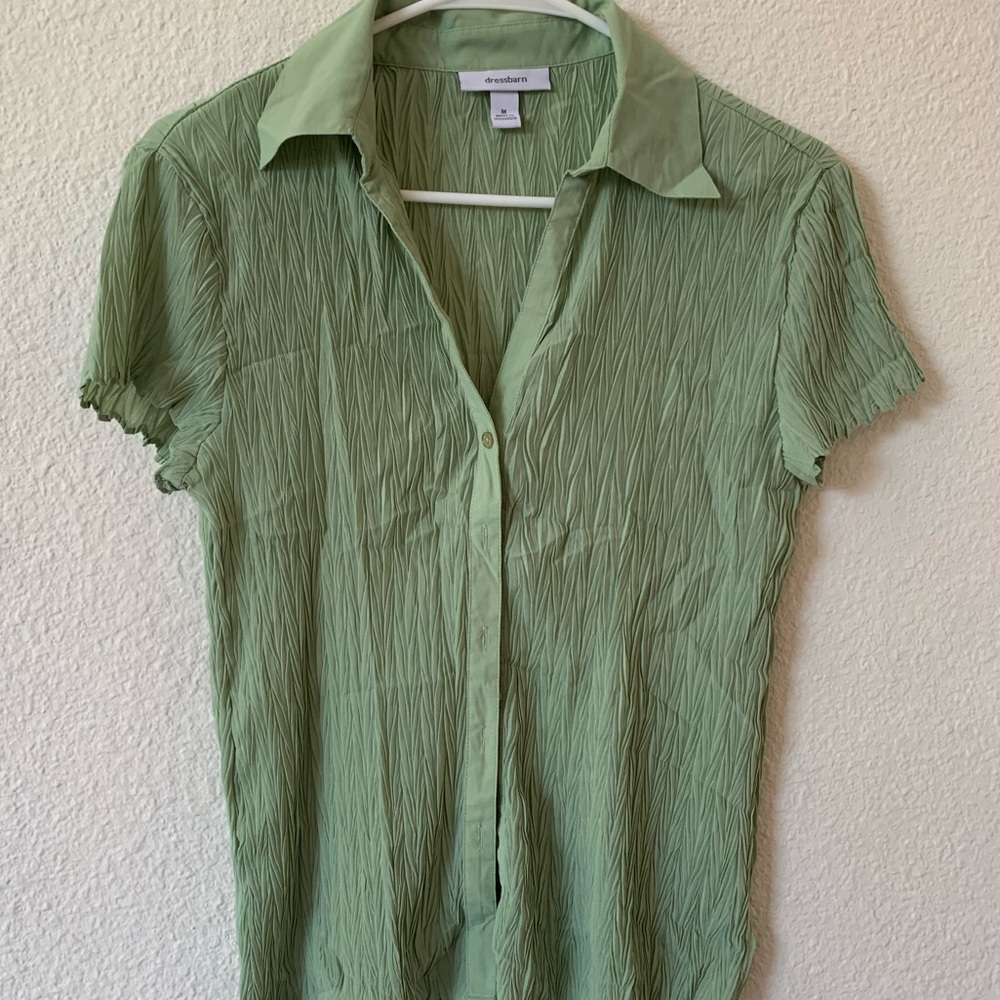 Dress Barn Light Green Top